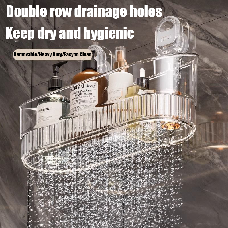 Suction cup rack household wall punch-free traceless rack wall-mounted storage box storage dish rack