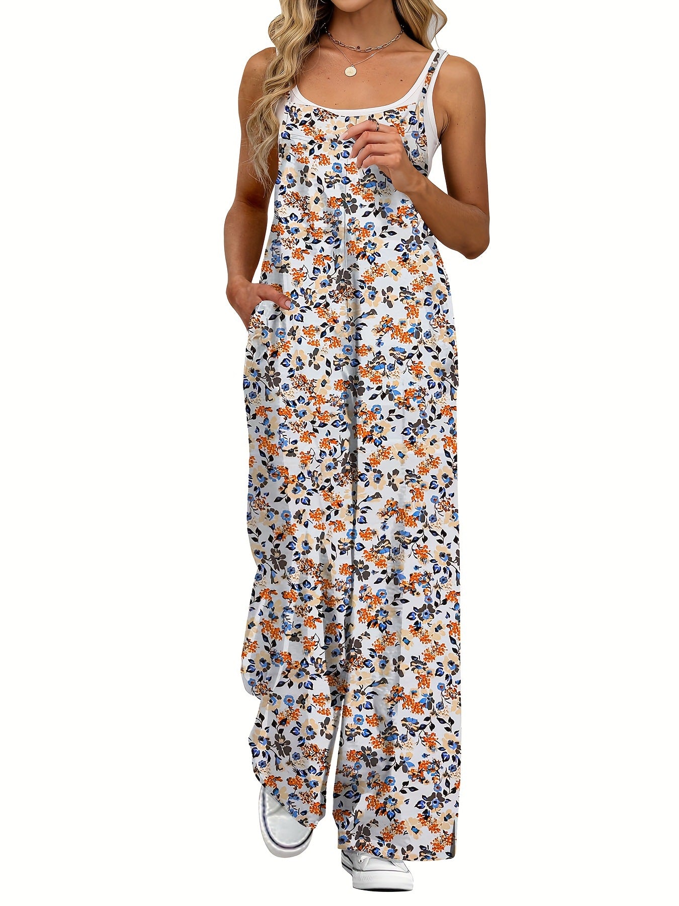 Summer American style adjustable shoulder straps printed casual suspenders