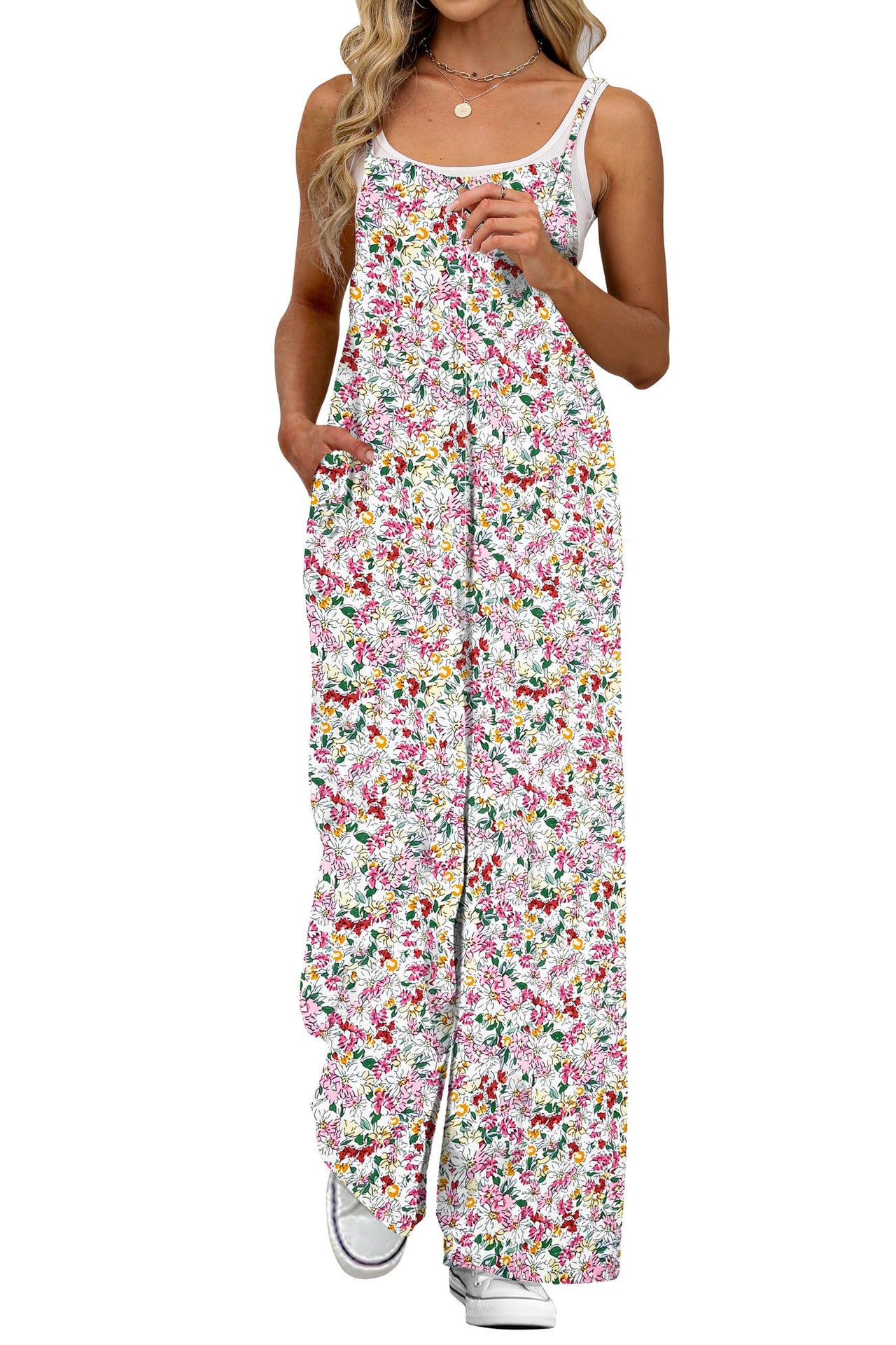 Summer American style adjustable shoulder straps printed casual suspenders
