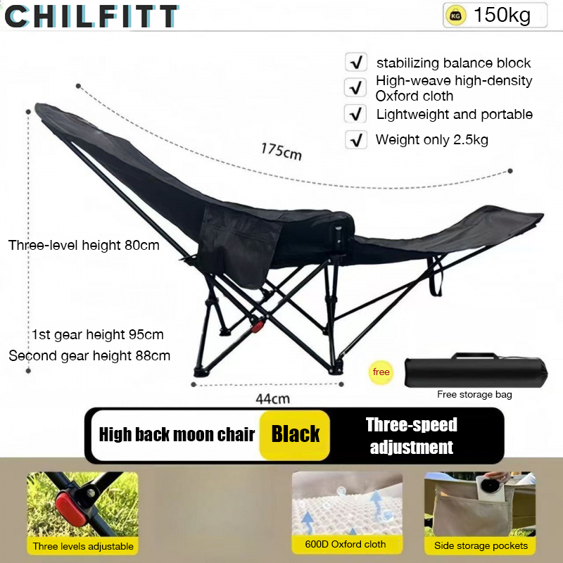 2025 New Outdoor Folding Chair (Removable Footrest)