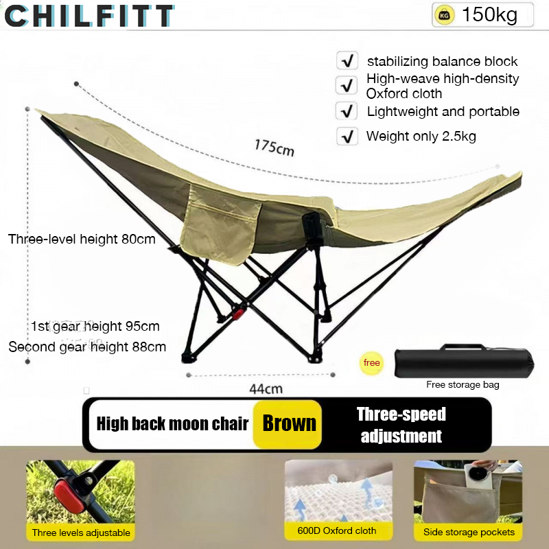 2025 New Outdoor Folding Chair (Removable Footrest)