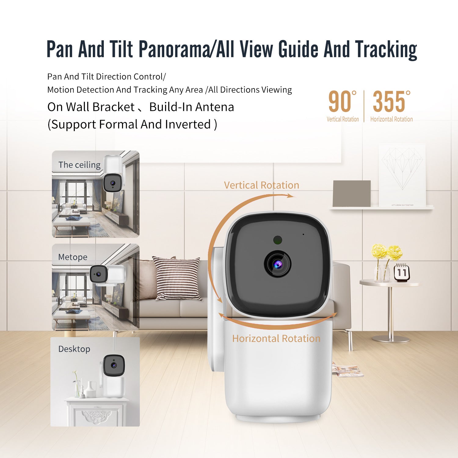 Hot-selling camera 1080p Cloud Ant smart wifi monitoring 360-degree PTZ motion tracking night vision