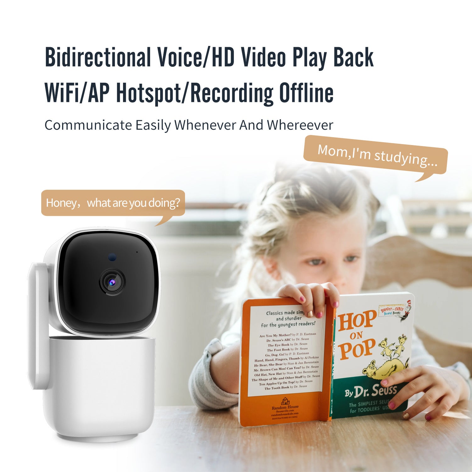 Hot-selling camera 1080p Cloud Ant smart wifi monitoring 360-degree PTZ motion tracking night vision