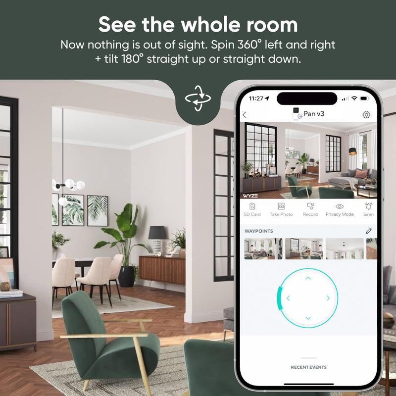 Hot-selling camera 1080p Cloud Ant smart wifi monitoring 360-degree PTZ motion tracking night vision