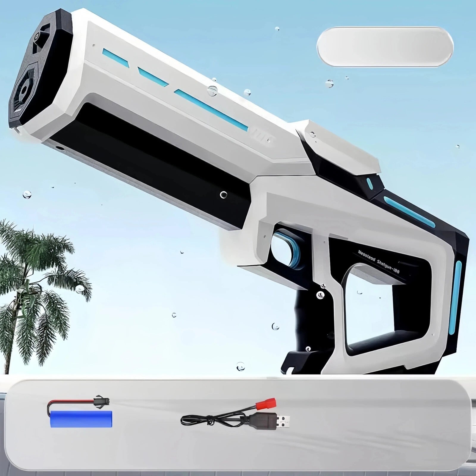 Electric Water Gun, Automatic High-Power Squirt Blaster for Kids & Adults