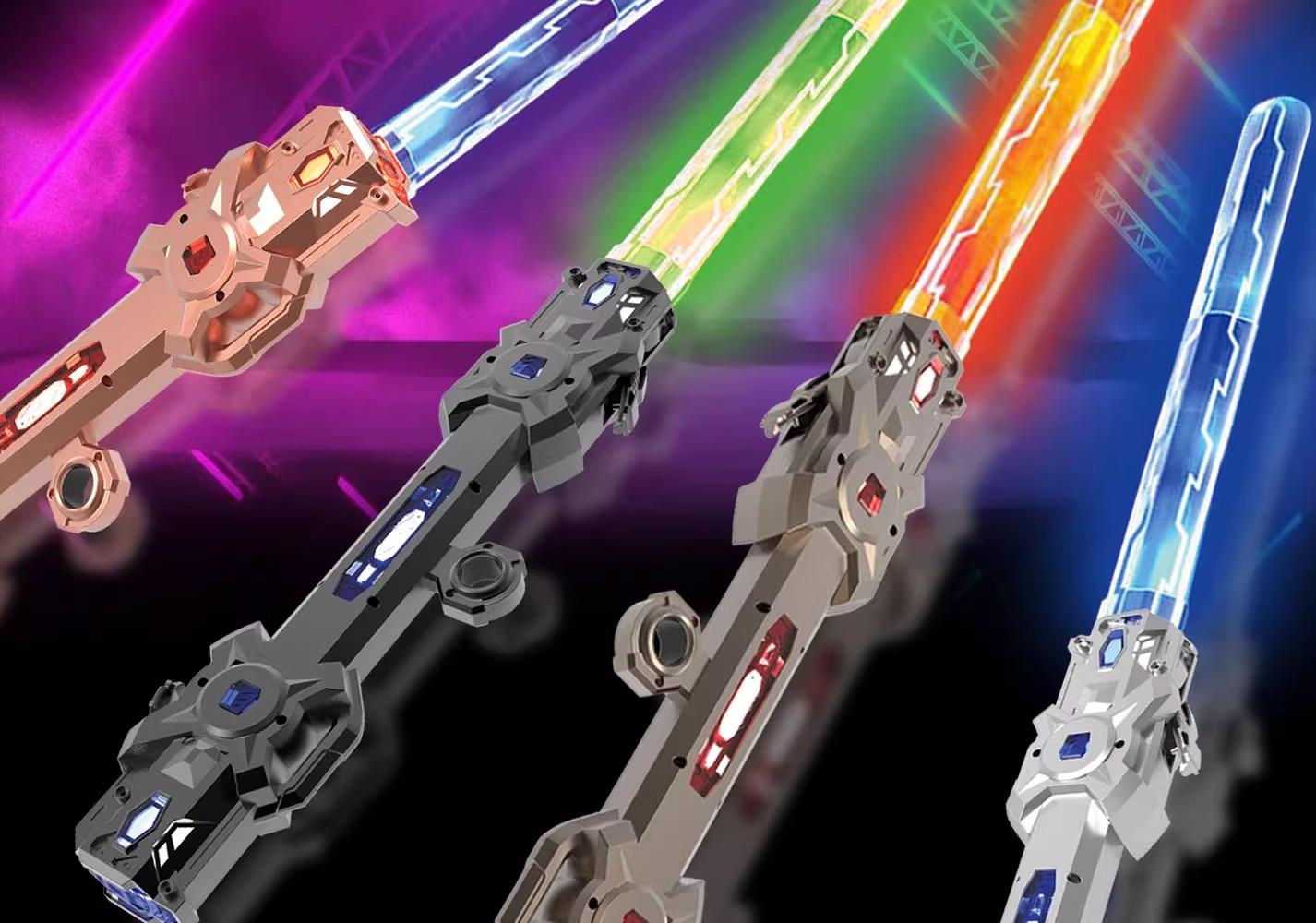 Birthday Gift Cool Double Head Telescopic Laser Sword Star Wars Children's Toy Knife Boy Luminous Sword Flash Sword