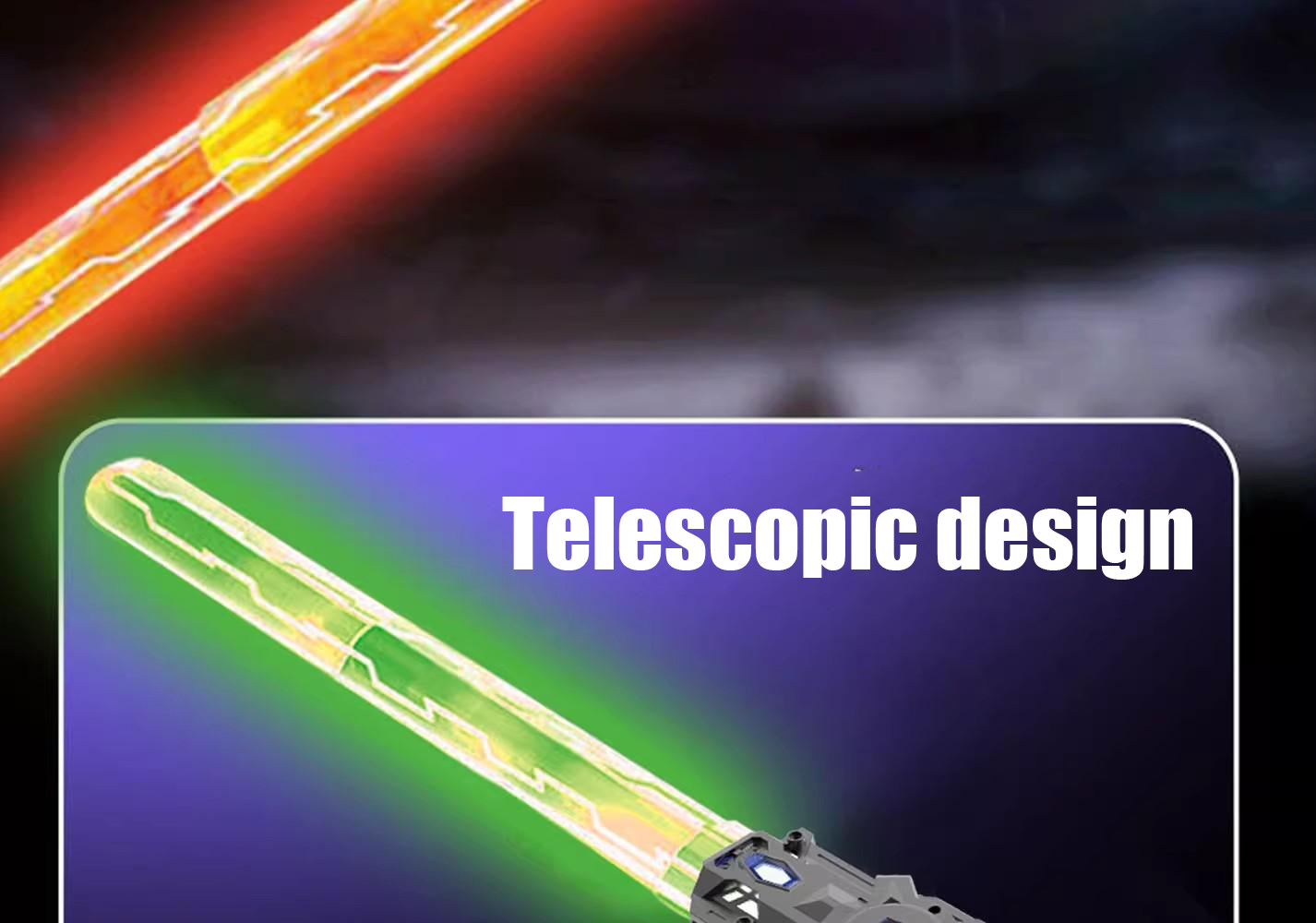 Birthday Gift Cool Double Head Telescopic Laser Sword Star Wars Children's Toy Knife Boy Luminous Sword Flash Sword