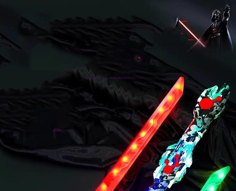 Birthday Gift Cool Double Head Telescopic Laser Sword Star Wars Children's Toy Knife Boy Luminous Sword Flash Sword