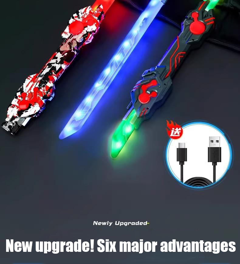Birthday Gift Cool Double Head Telescopic Laser Sword Star Wars Children's Toy Knife Boy Luminous Sword Flash Sword