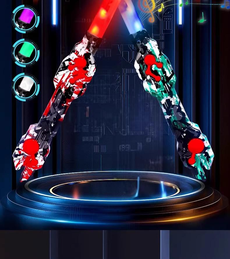 Birthday Gift Cool Double Head Telescopic Laser Sword Star Wars Children's Toy Knife Boy Luminous Sword Flash Sword
