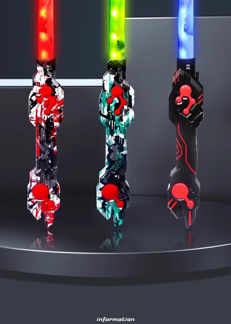Birthday Gift Cool Double Head Telescopic Laser Sword Star Wars Children's Toy Knife Boy Luminous Sword Flash Sword