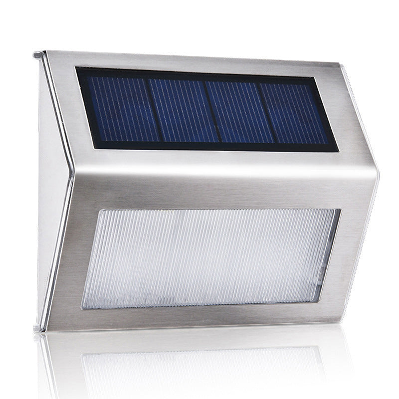 Solar Stair Step Stainless Steel 3LED Outdoor Rainproof Stair Light