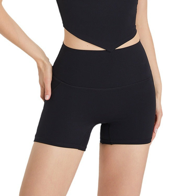 No need to wear underwear high waist peach hip lift zero sense hot pants no embarrassing line sports shorts running fitness yoga pants