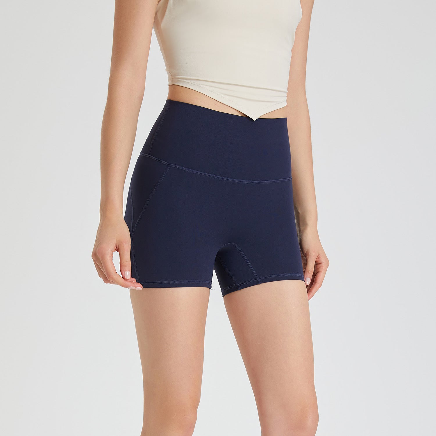 No need to wear underwear high waist peach hip lift zero sense hot pants no embarrassing line sports shorts running fitness yoga pants