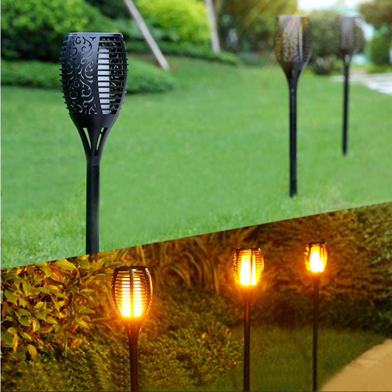 Solar lighting outdoor garden light landscape light lawn flame light torch garden layout plug-in light