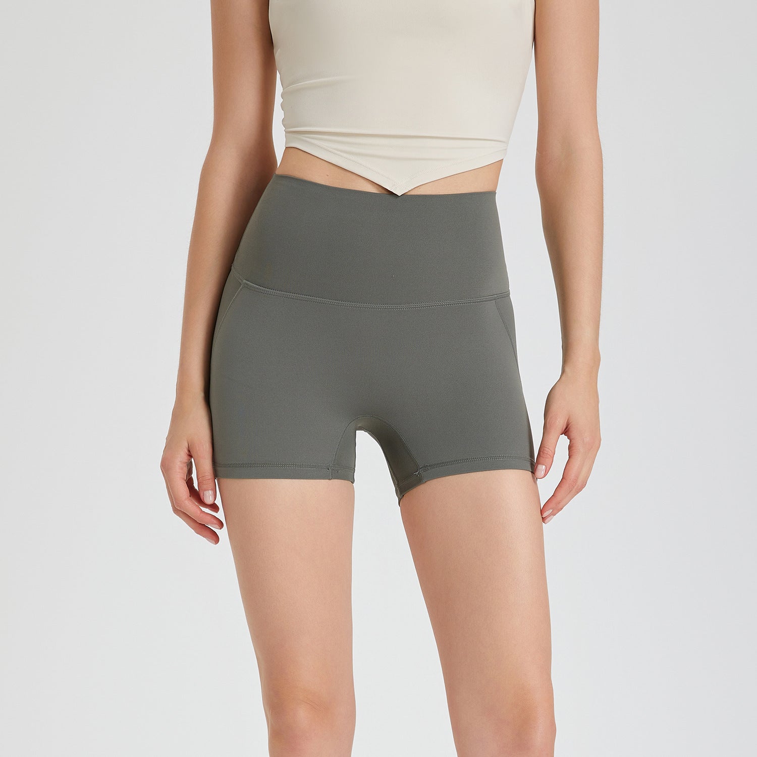 No need to wear underwear high waist peach hip lift zero sense hot pants no embarrassing line sports shorts running fitness yoga pants