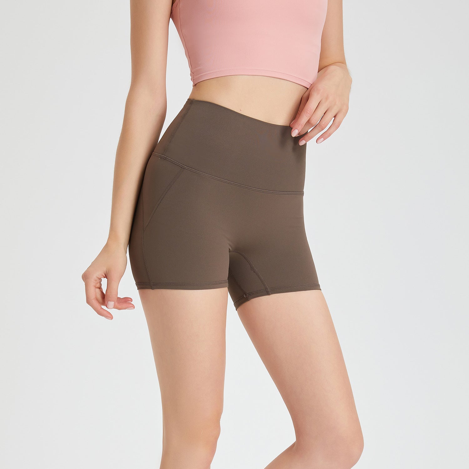 No need to wear underwear high waist peach hip lift zero sense hot pants no embarrassing line sports shorts running fitness yoga pants