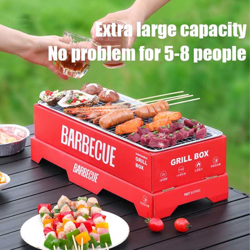 Disposable barbecue oven (smokeless, long-term barbecue, reusable)