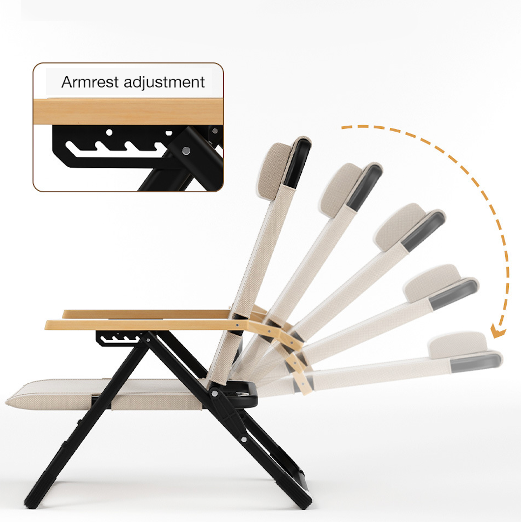 Outdoor camping chair high back portable folding chair lunch break chair leisure chair beach chair fishing stool
