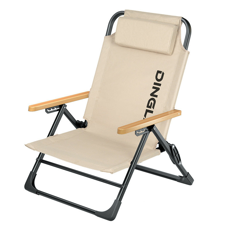 Outdoor camping chair high back portable folding chair lunch break chair leisure chair beach chair fishing stool