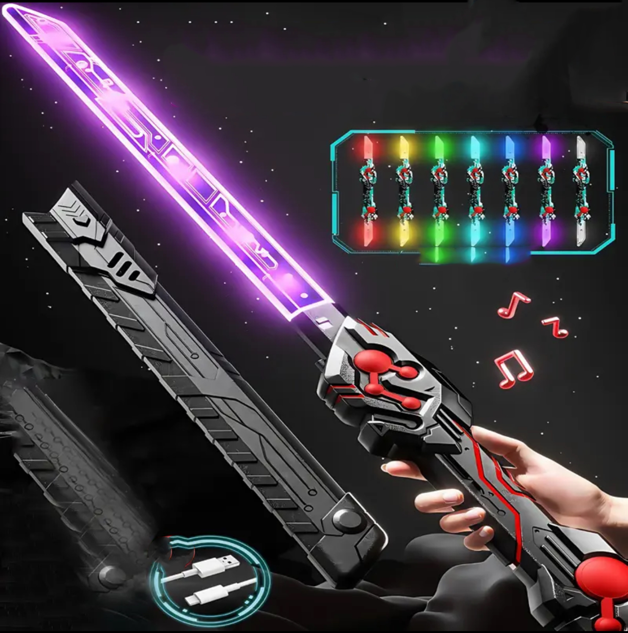 Birthday Gift Cool Double Head Telescopic Laser Sword Star Wars Children's Toy Knife Boy Luminous Sword Flash Sword