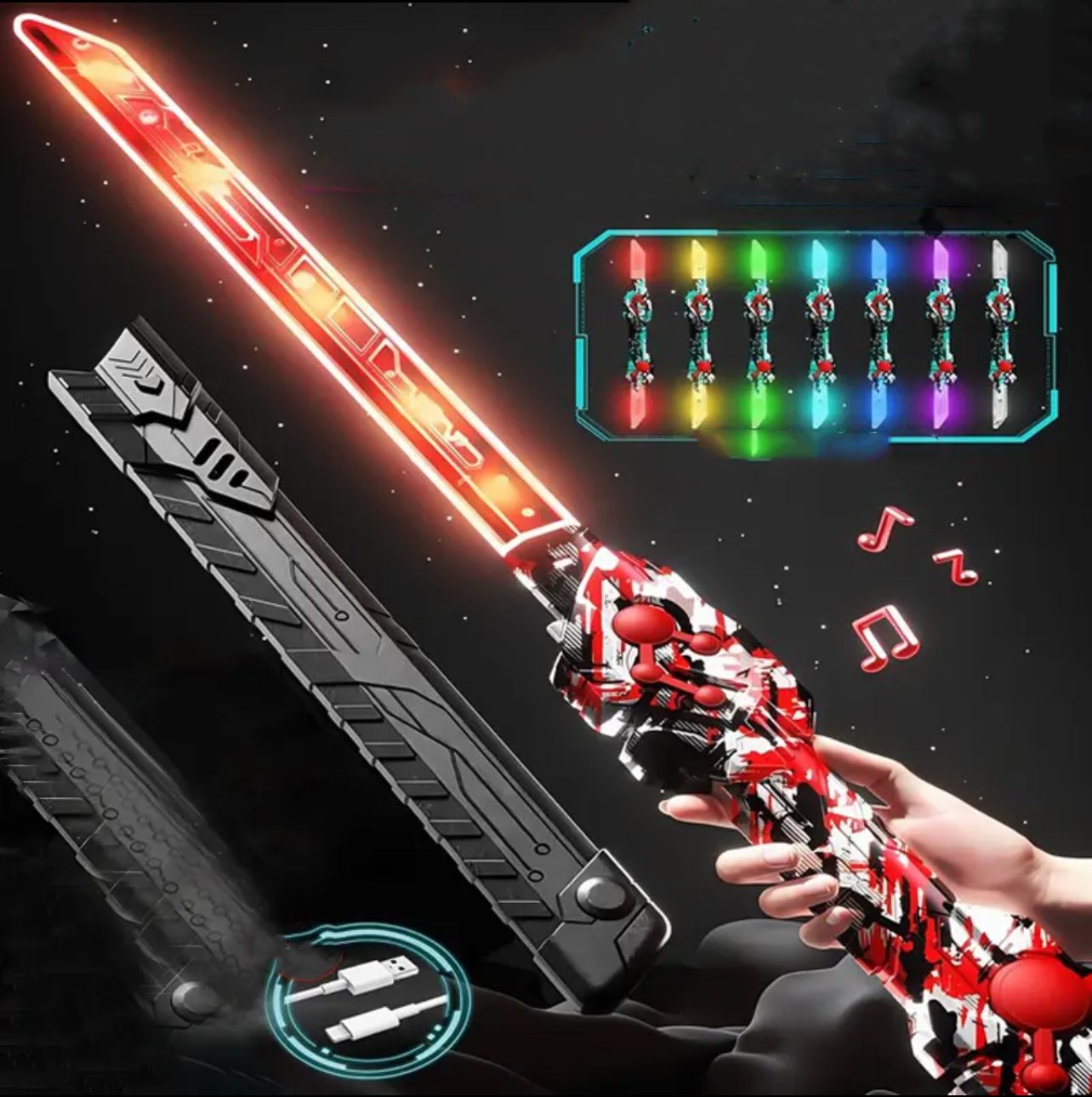 Birthday Gift Cool Double Head Telescopic Laser Sword Star Wars Children's Toy Knife Boy Luminous Sword Flash Sword