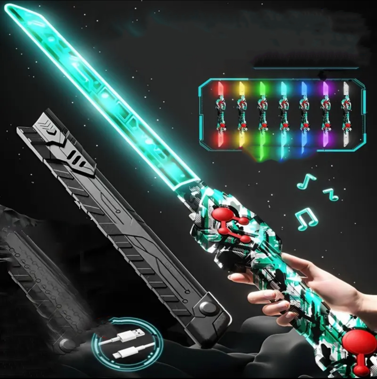 Birthday Gift Cool Double Head Telescopic Laser Sword Star Wars Children's Toy Knife Boy Luminous Sword Flash Sword