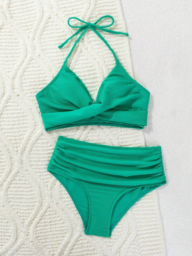 Women's Two-piece Casual Swimsuit P245 Green,Women's Two-piece Casual Swimsuit P245 Green,Women's Two-piece Casual Swimsuit P245 Green