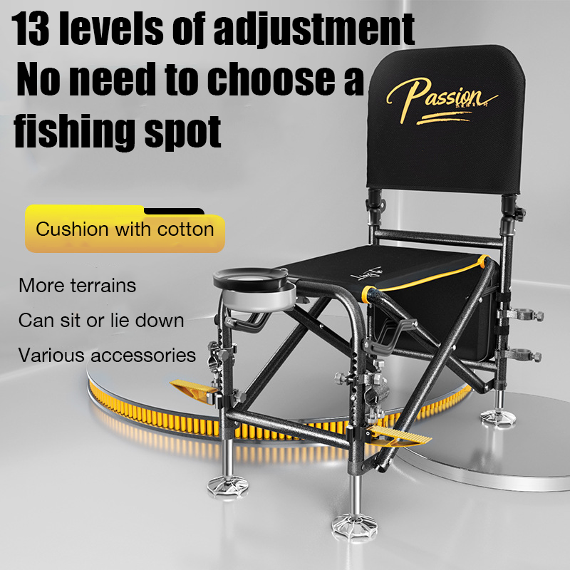 2025 latest upgraded fishing stool (adjustable seat and length, not afraid of any bad environment!)