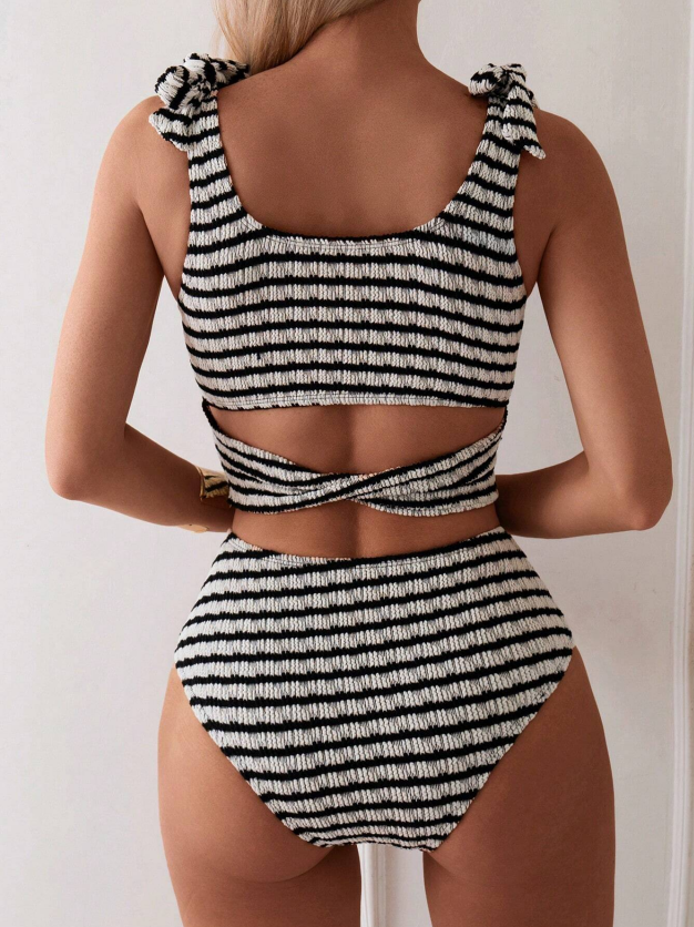 Women's Two-piece Casual Swimsuit P198 Black,Women's Two-piece Casual Swimsuit P198 Black,Women's Two-piece Casual Swimsuit P198 Black