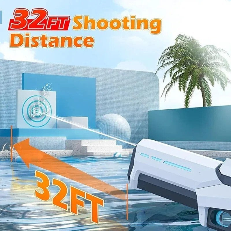 Electric Water Gun, Automatic High-Power Squirt Blaster for Kids & Adults